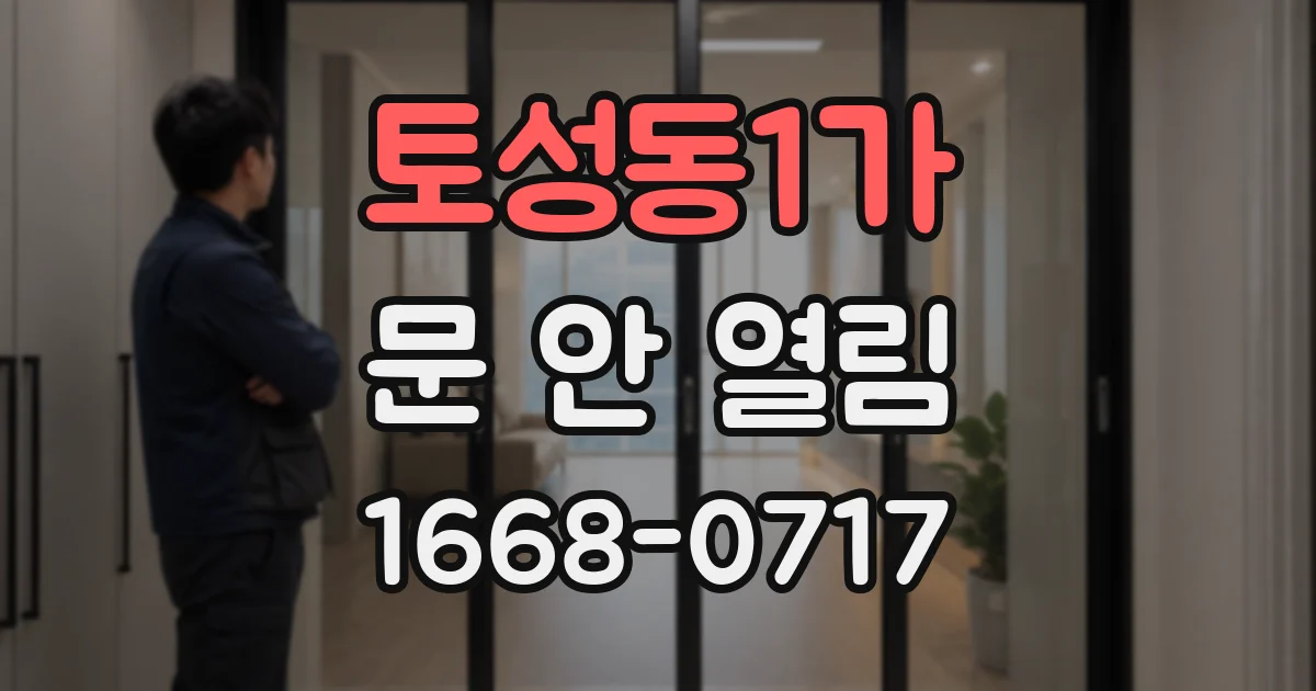 토성동1가 문 안 열림