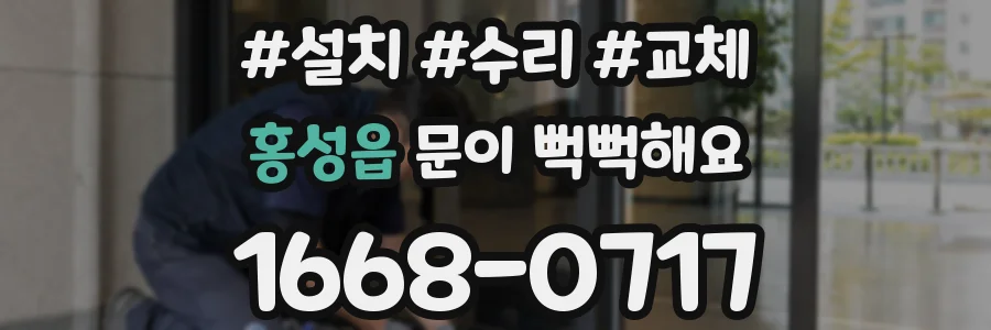 홍성읍 문이 뻑뻑해요