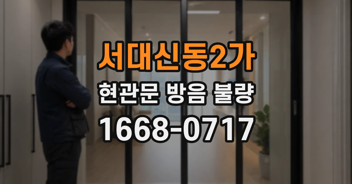 서대신동2가 현관문 방음 불량