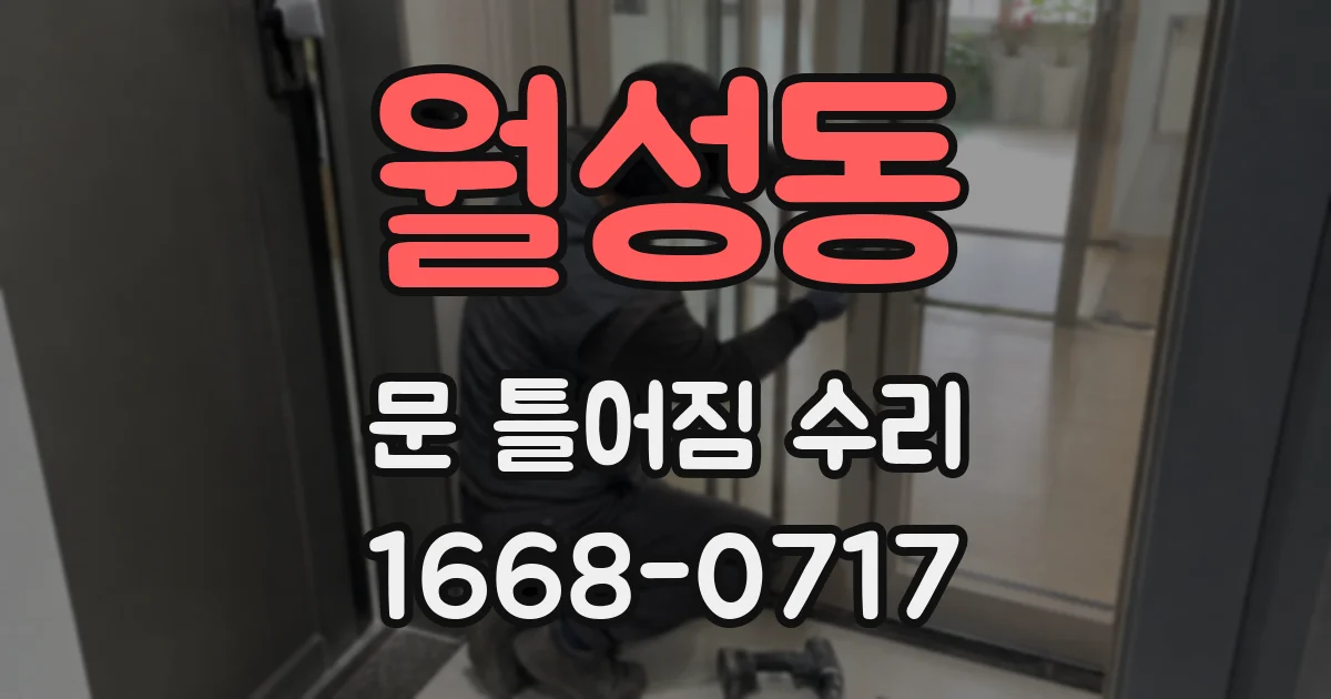 월성동 문 틀어짐 수리