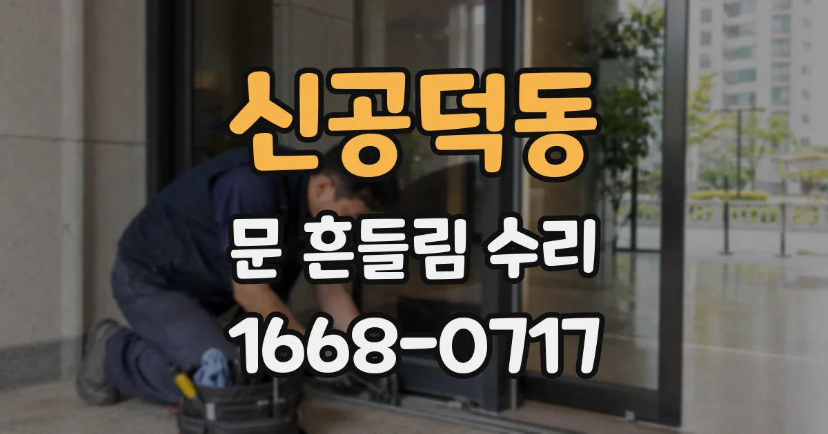 신공덕동 문 흔들림 수리