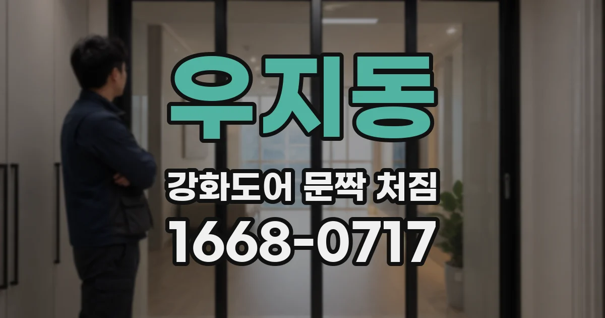 우지동 강화도어 문짝 처짐