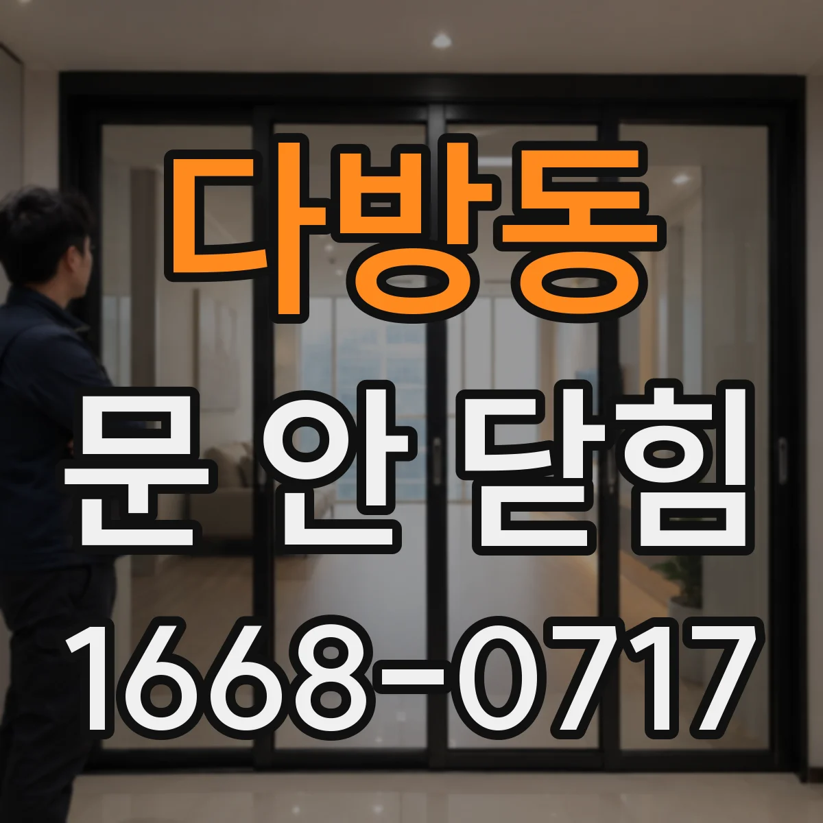 다방동 문 안 닫힘