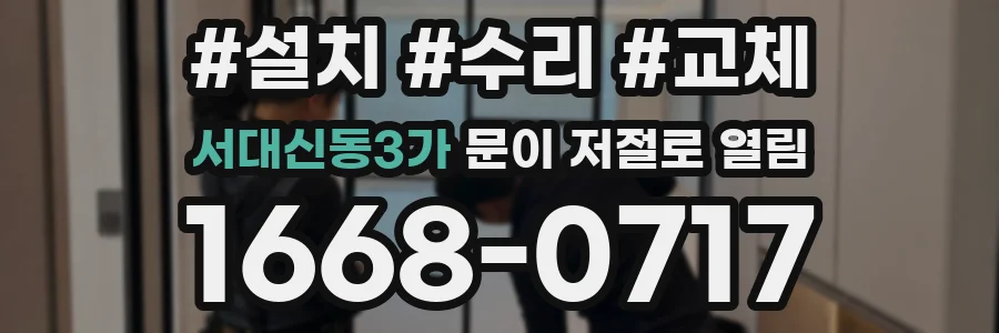 서대신동3가 문이 저절로 열림