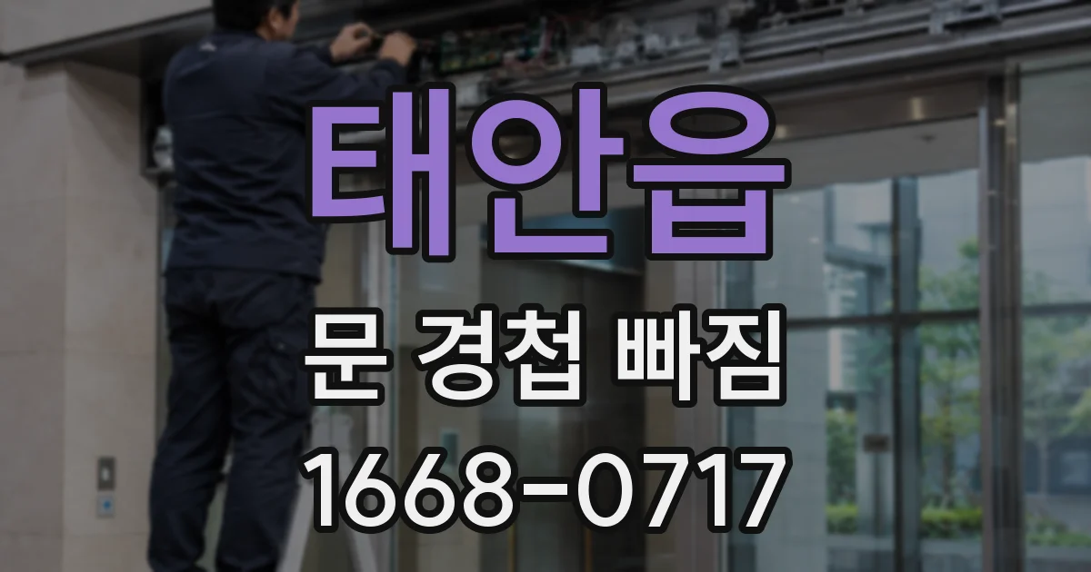 태안읍 문 경첩 빠짐