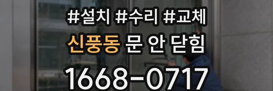 신풍동 문 안 닫힘