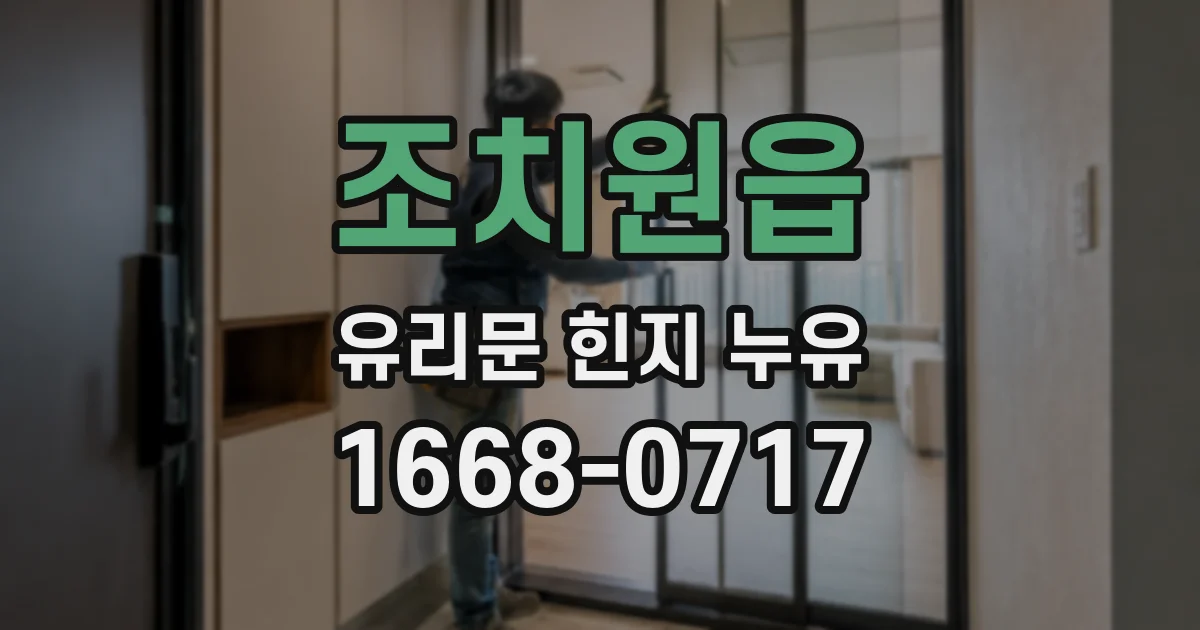 조치원읍 유리문 힌지 누유