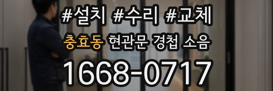 충효동 현관문 경첩 소음