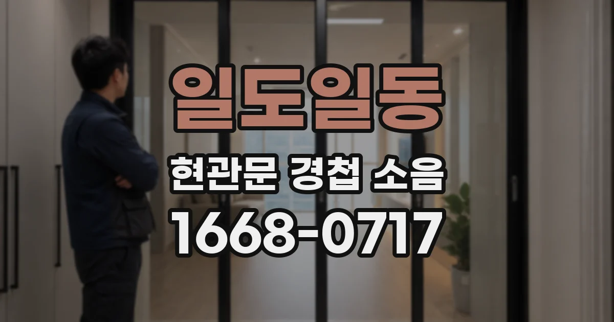 일도일동 현관문 경첩 소음