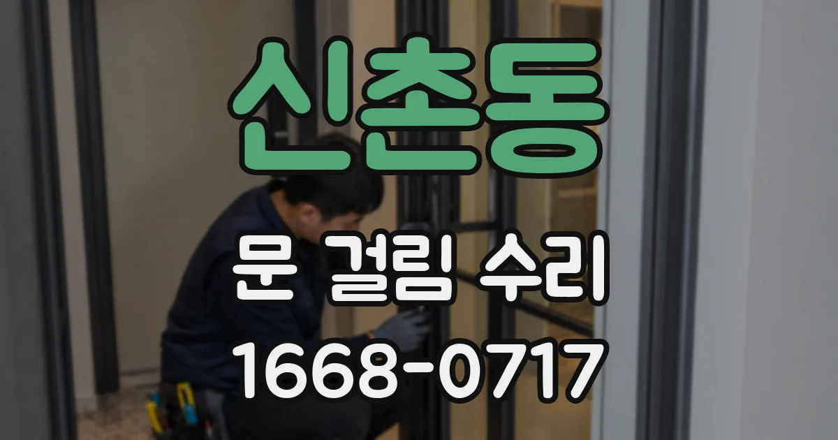 신촌동 문 걸림 수리