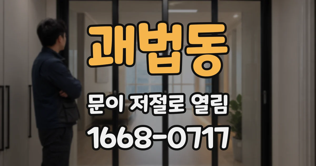 괘법동 문이 저절로 열림