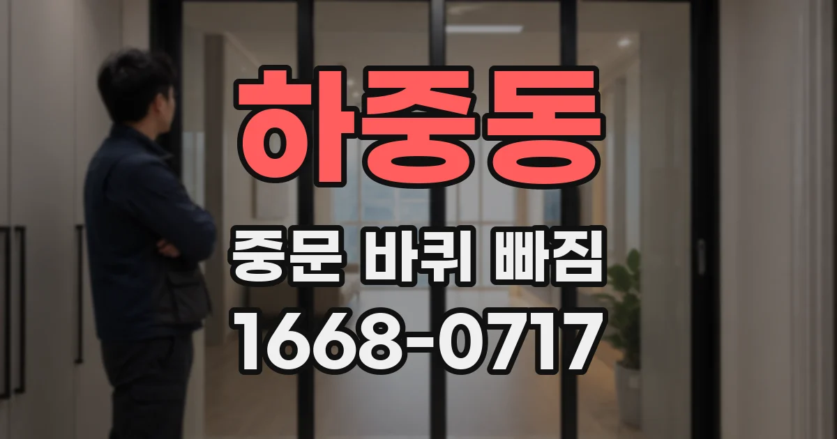 하중동 중문 바퀴 빠짐