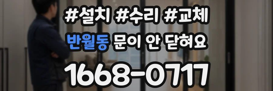 반월동 문이 안 닫혀요