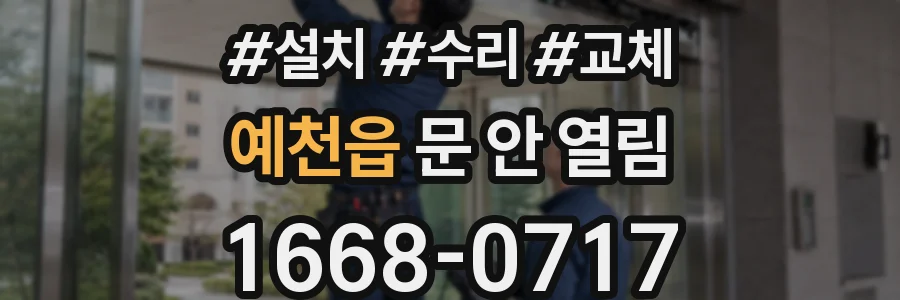 예천읍 문 안 열림