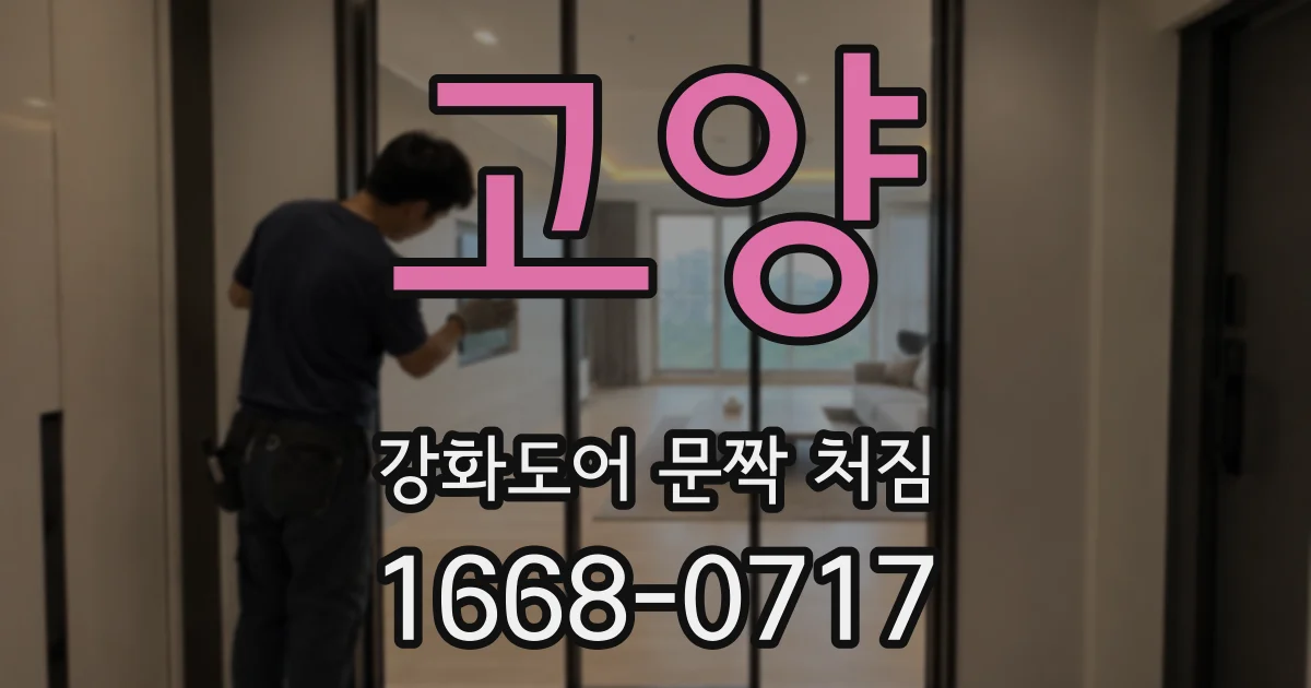 고양 강화도어 문짝 처짐