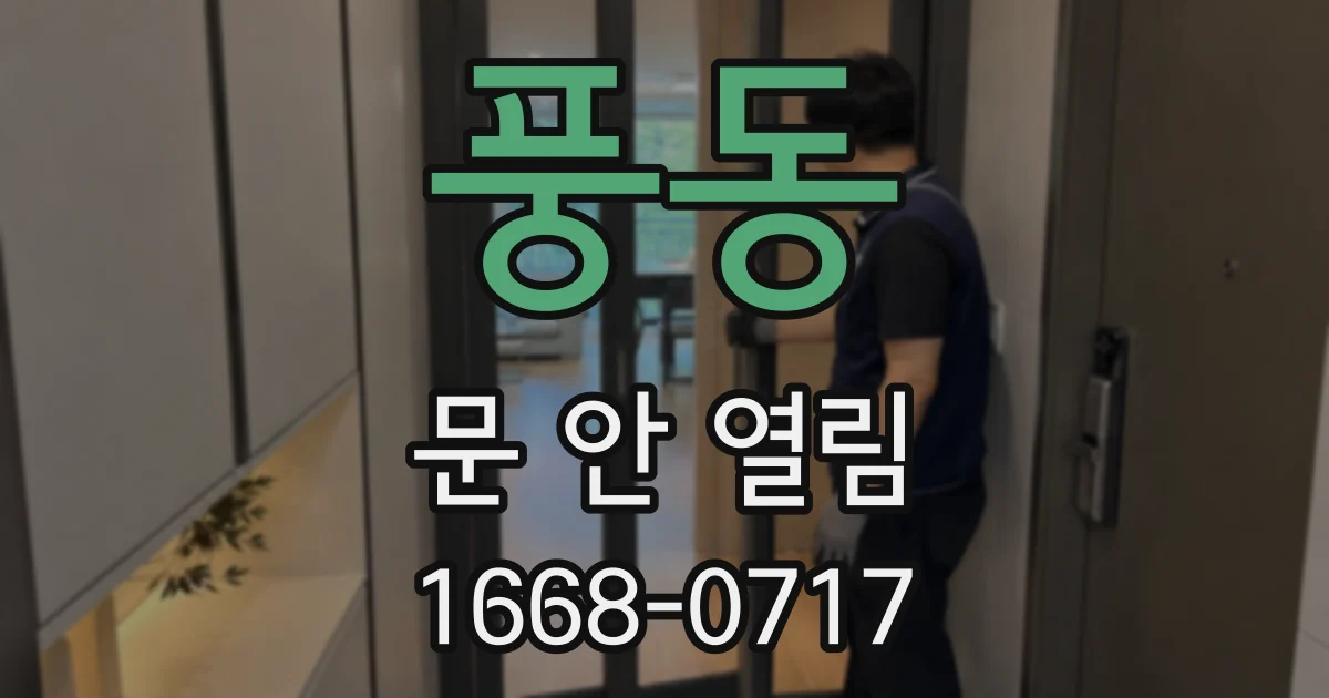풍동 문 안 열림