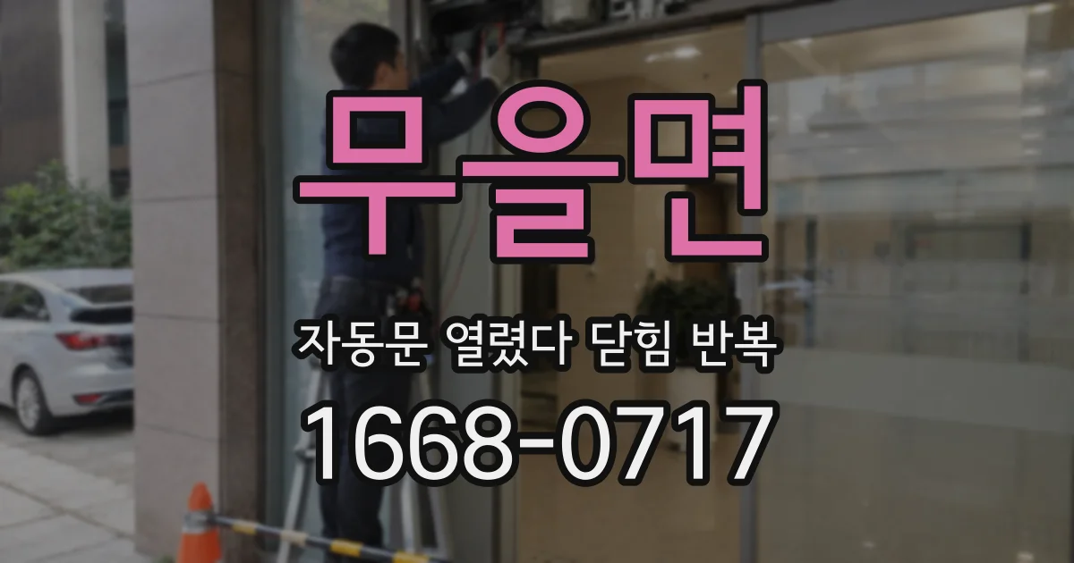 무을면 자동문 열렸다 닫힘 반복 증상은 열림과 닫힘이 연달아 일어나거나, 정지 후 다시 작동하면서 나타납니다.