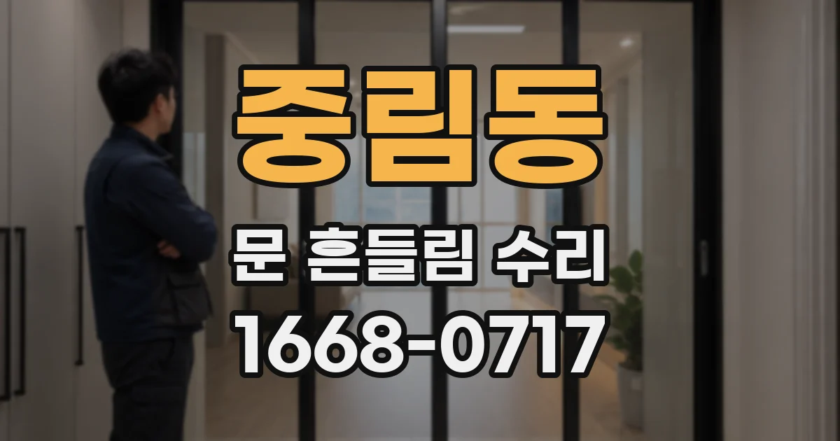 중림동 문 흔들림 수리