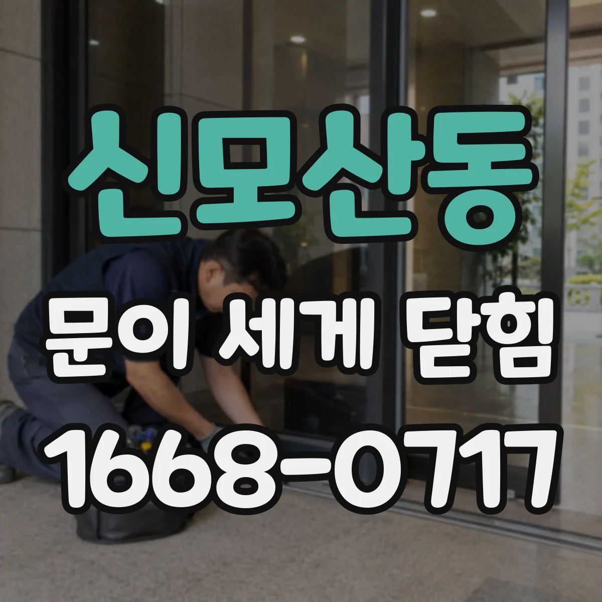 신모산동 문이 세게 닫힘