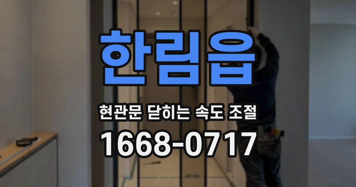 한림읍 현관문 닫히는 속도 조절