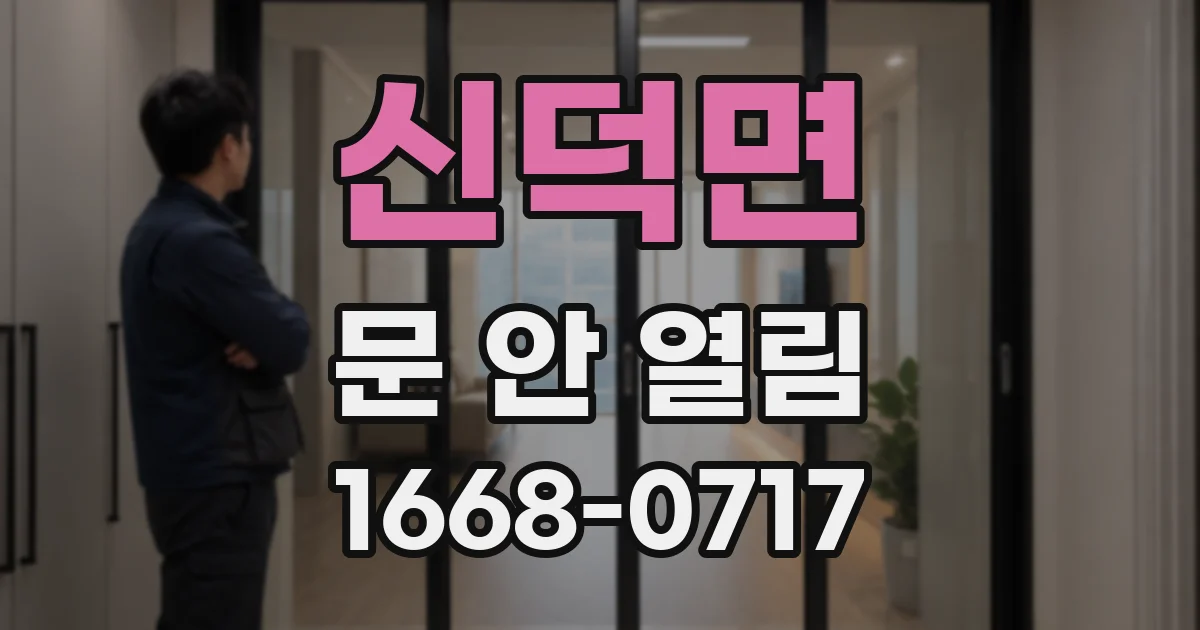 신덕면 문 안 열림