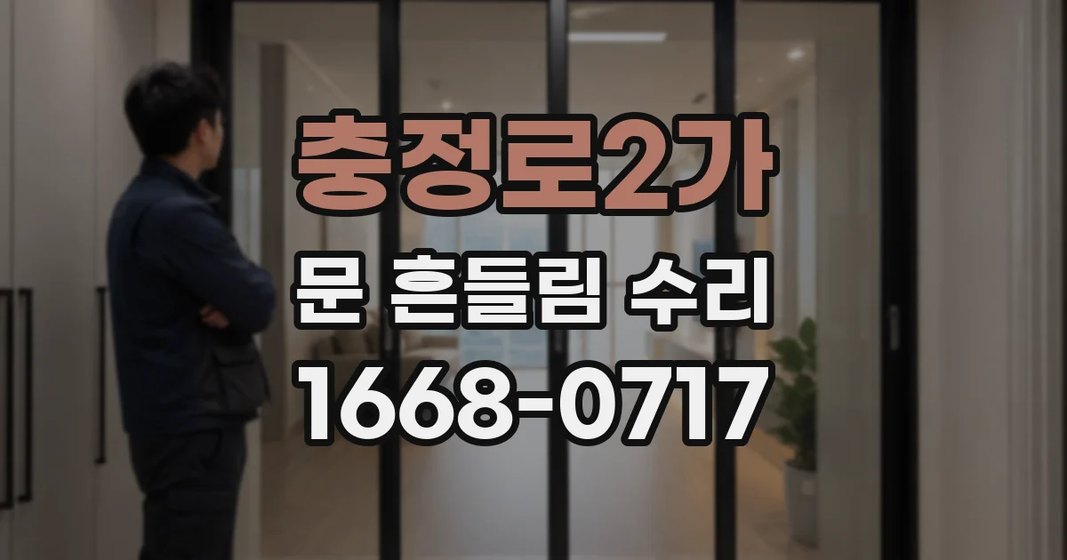 충정로2가 문 흔들림 수리