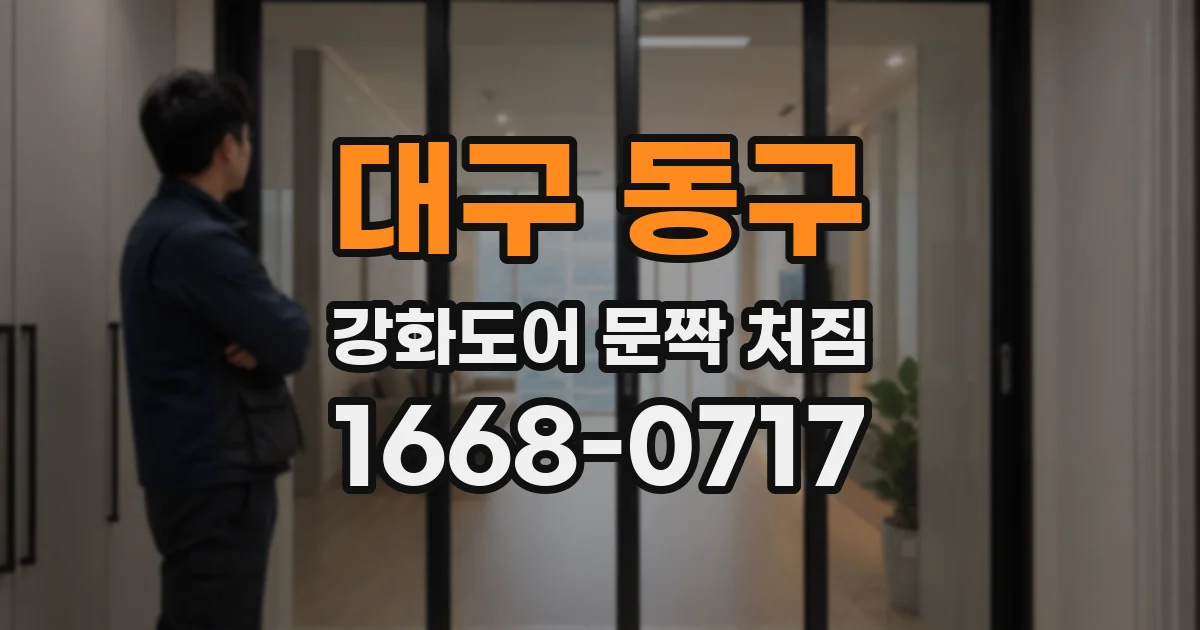 대구 동구 강화도어 문짝 처짐