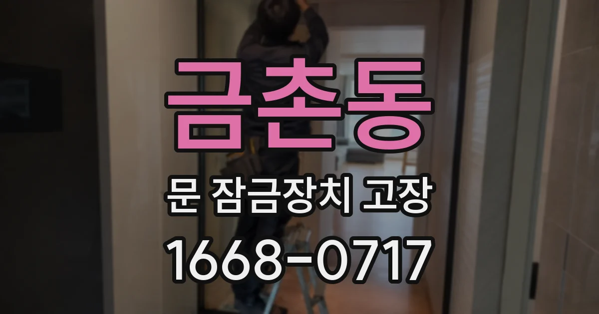 금촌동 문 잠금장치 고장