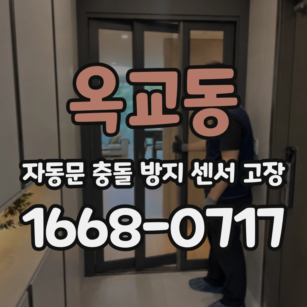 옥교동 자동문 충돌 방지 센서 고장