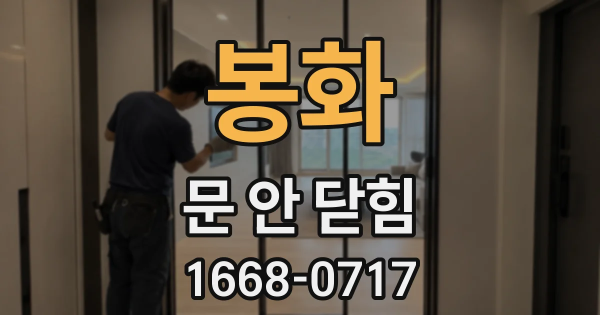 봉화 문 안 닫힘