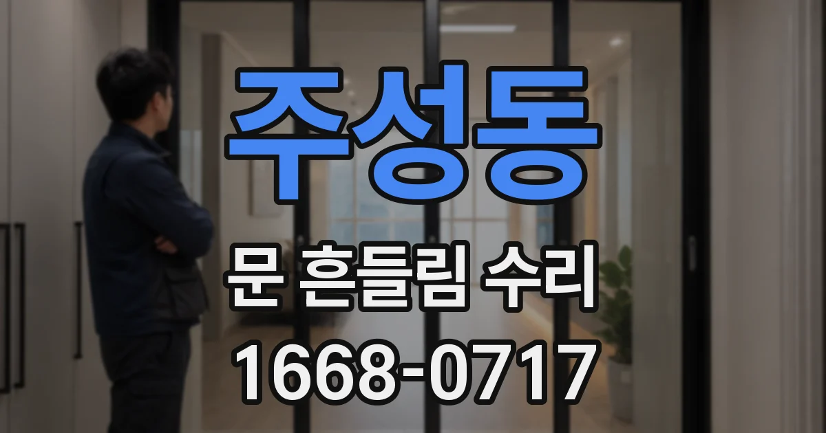 주성동 문 흔들림 수리