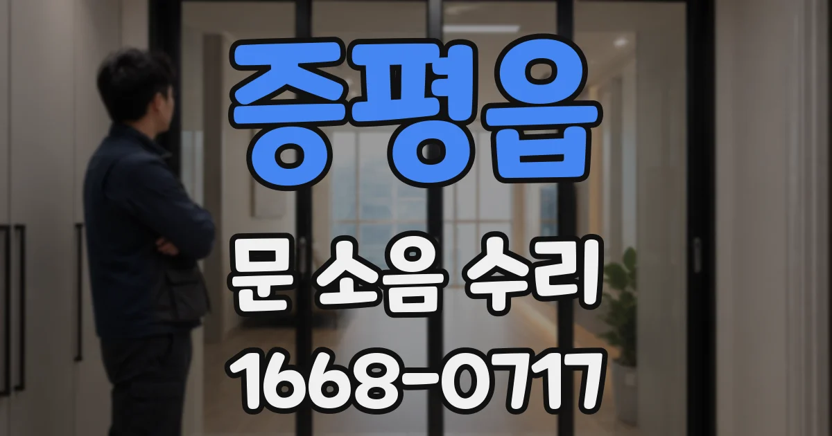 증평읍 문 소음 수리