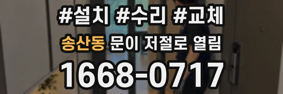 송산동 문이 저절로 열림