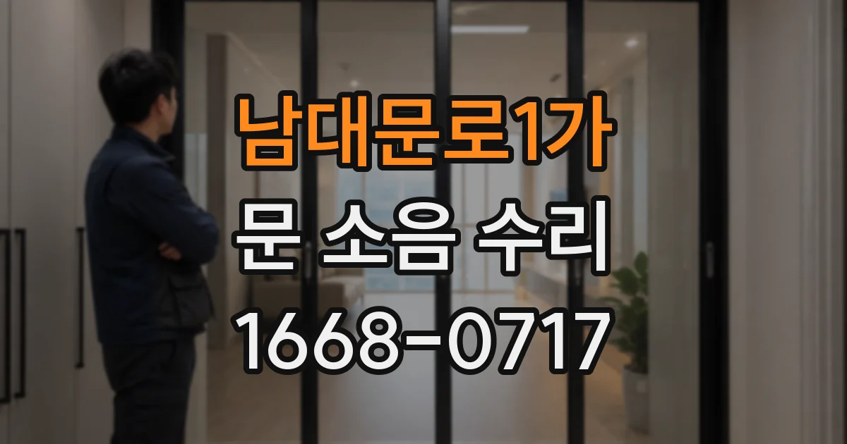 남대문로1가 문 소음 수리