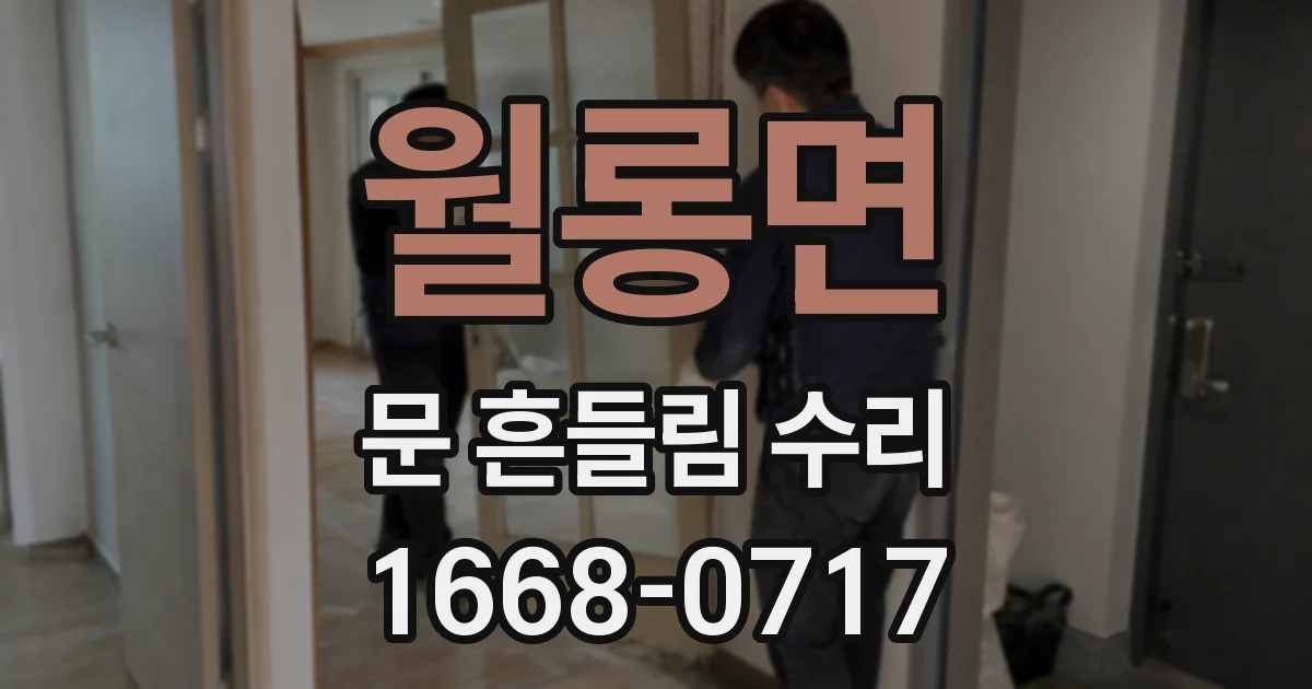 월롱면 문 흔들림 수리