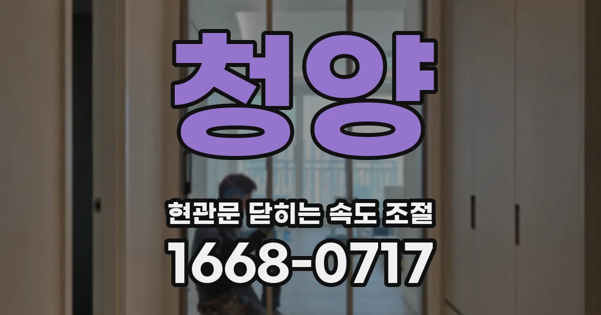 청양 현관문 닫히는 속도 조절