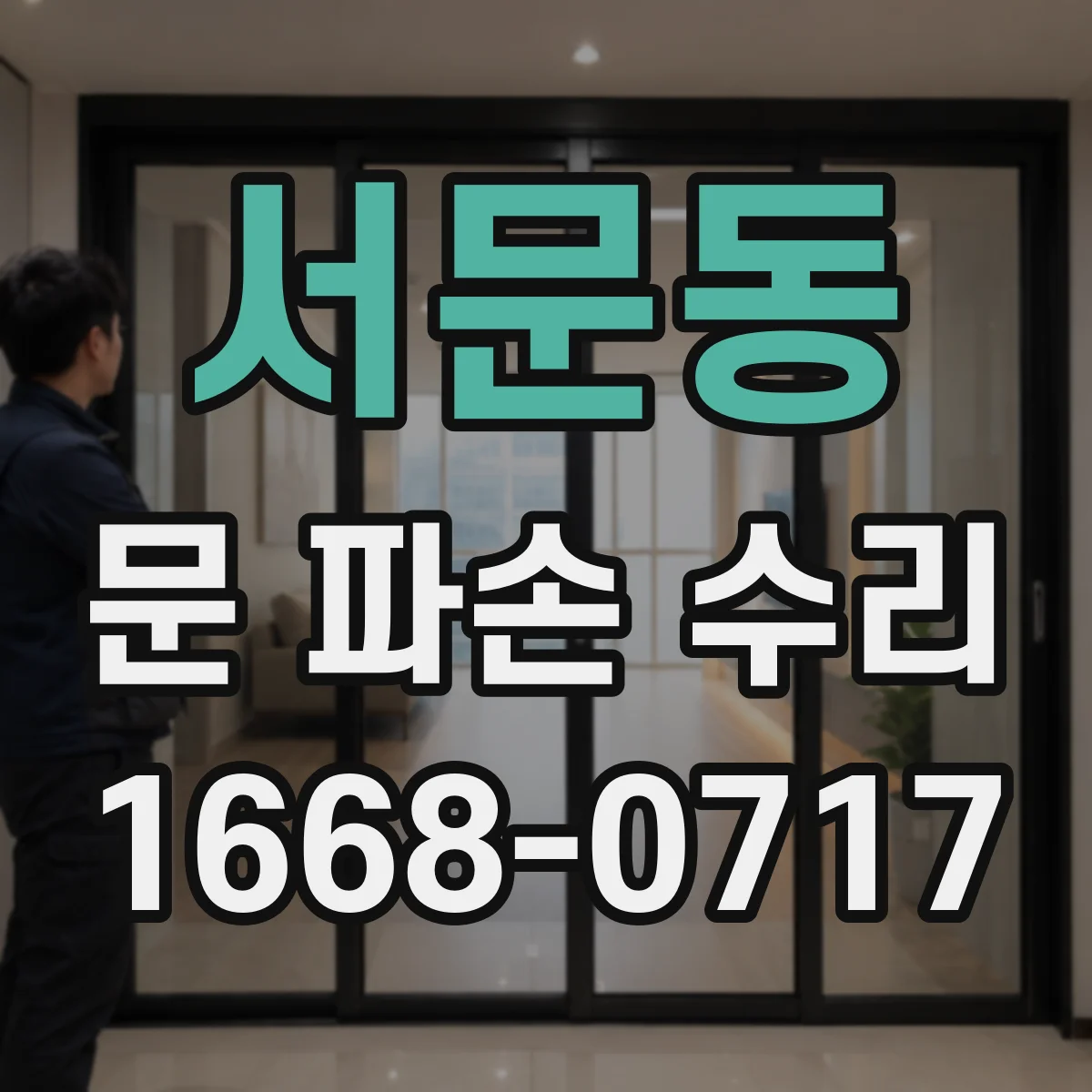 서문동 문 파손 수리