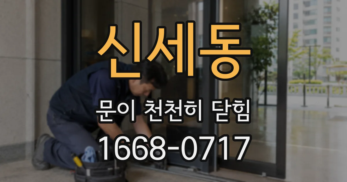 신세동 문이 천천히 닫힘