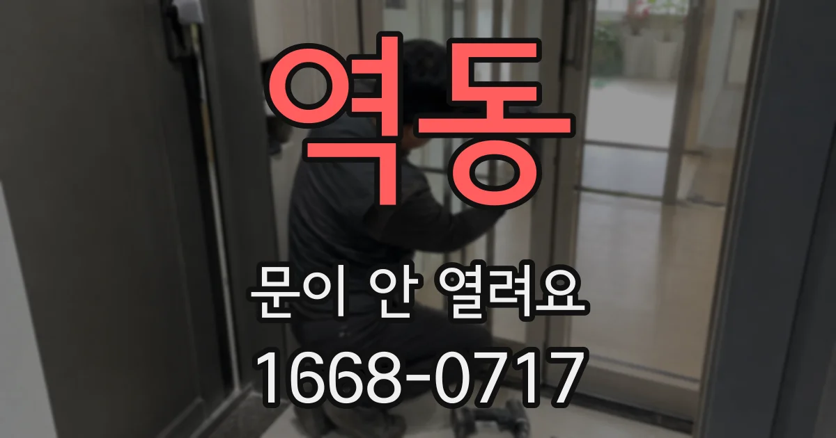 역동 문이 안 열려요