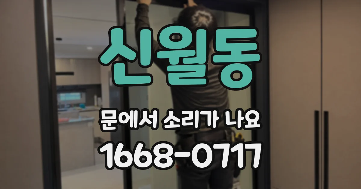 신월동 문에서 소리가 나요