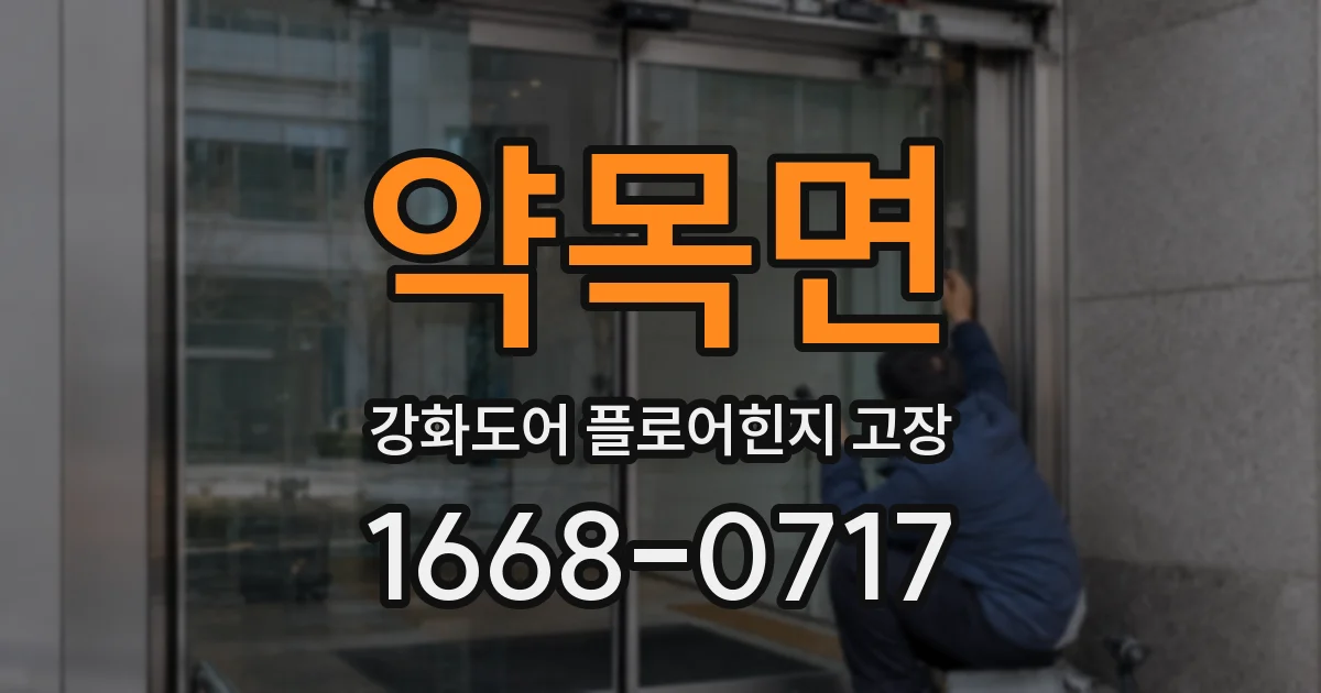 약목면 강화도어 플로어힌지 고장