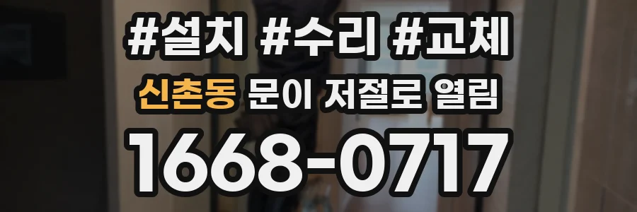신촌동 문이 저절로 열림