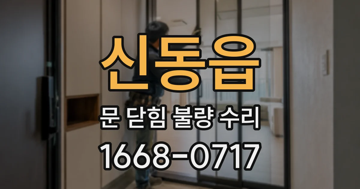 신동읍 문 닫힘 불량 수리
