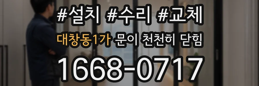 대창동1가 문이 천천히 닫힘
