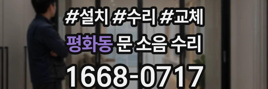 평화동 문 소음 수리