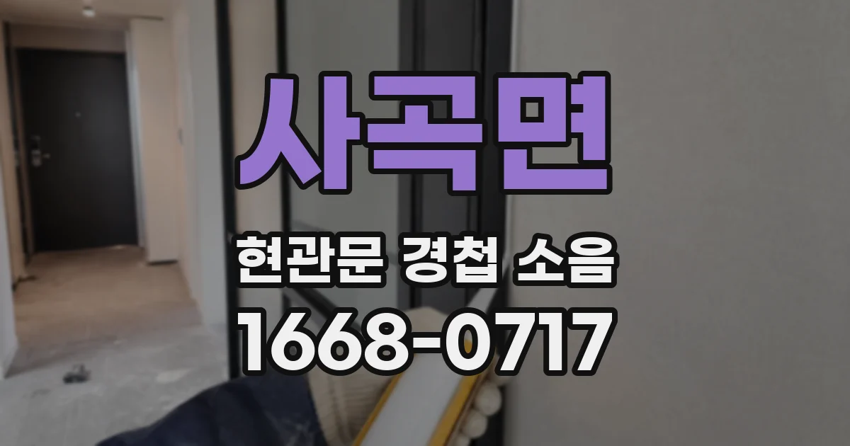 사곡면 현관문 경첩 소음