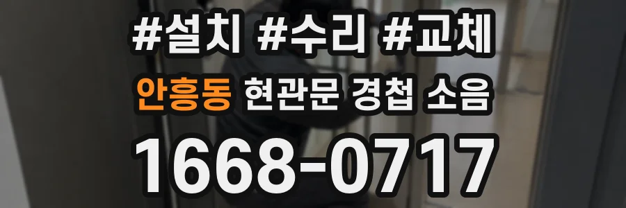 안흥동 현관문 경첩 소음