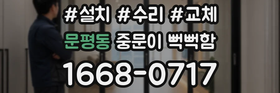 문평동 중문이 뻑뻑함