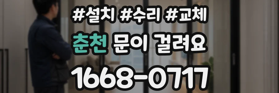 춘천 문이 걸려요