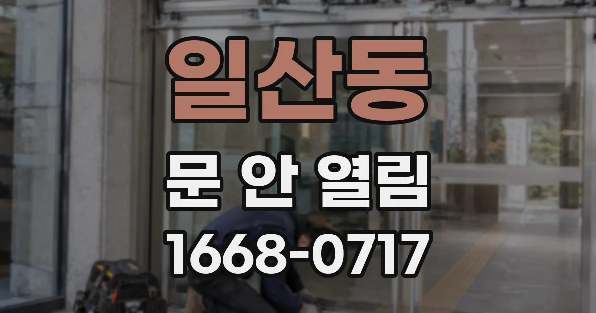 일산동 문 안 열림